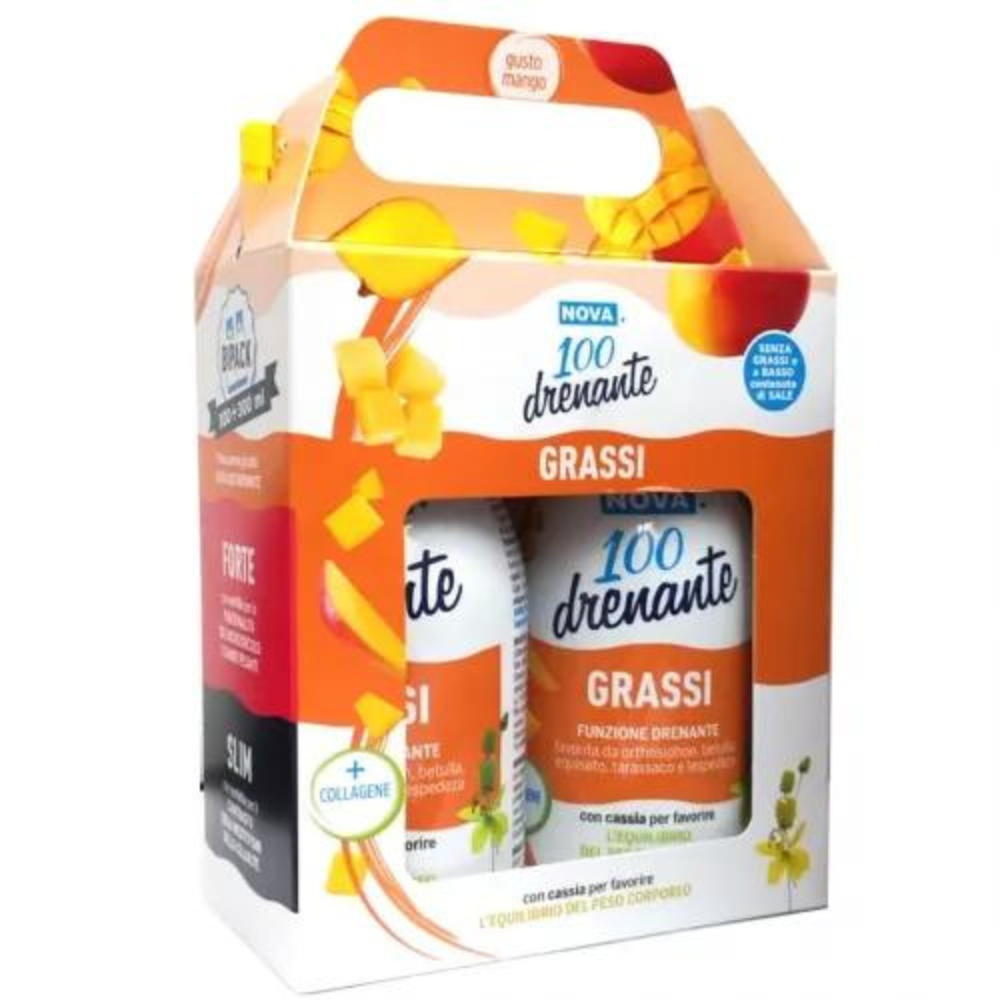 Nova 100 - Drenante Grassi Con Cassia 300ml + 300ml Bipack